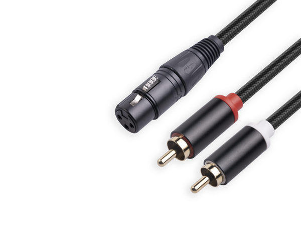 2 RCA - 1 XLR FEMALE